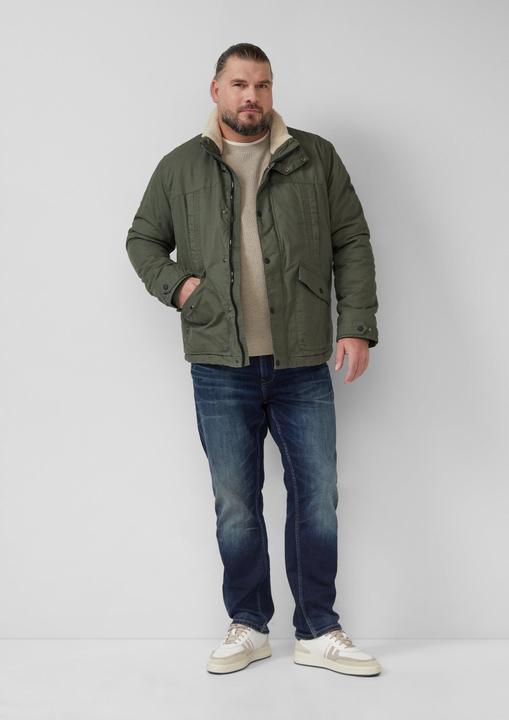 Produktbild s.Oliver Wattierte Utility-Jacke mit Stehkragen