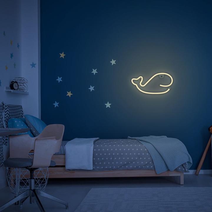 Image du produit Forever Light Néon LED WHALE blanc chaud Bat + USB FLNEO9