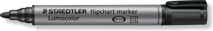 Produktbild Staedtler Flipchart-Marker mit Rundspitze, schwartz (Grau, Schwarz, 2 mm, 10 x)