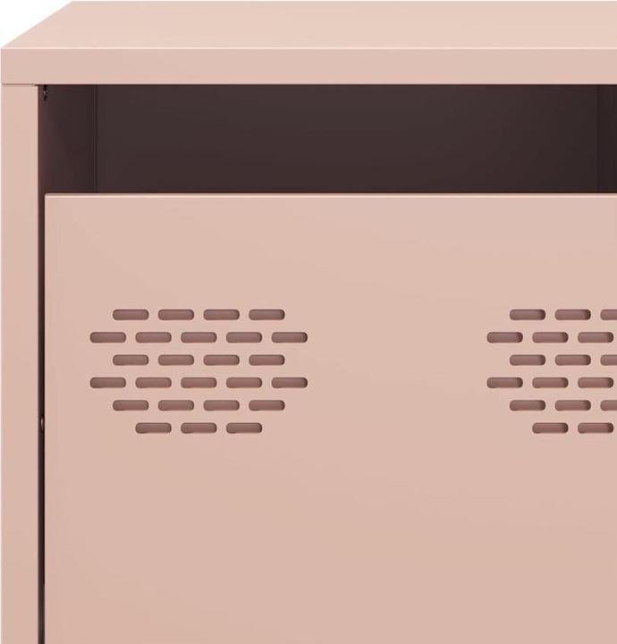 Produktbild vidaXL TV Schrank Fernsehtisch Fernsehschrank Lowboard TV Möbel Rosa Stahl