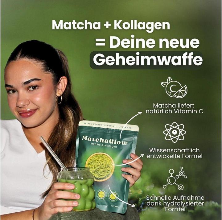 Image du produit MatchaGlow Ceremonial Matcha et collagène (250 g)