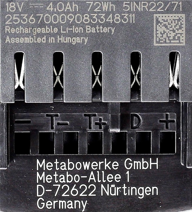 Actual product image Metabo Basic set 3 X LIHD 4.0 AH (18 V)