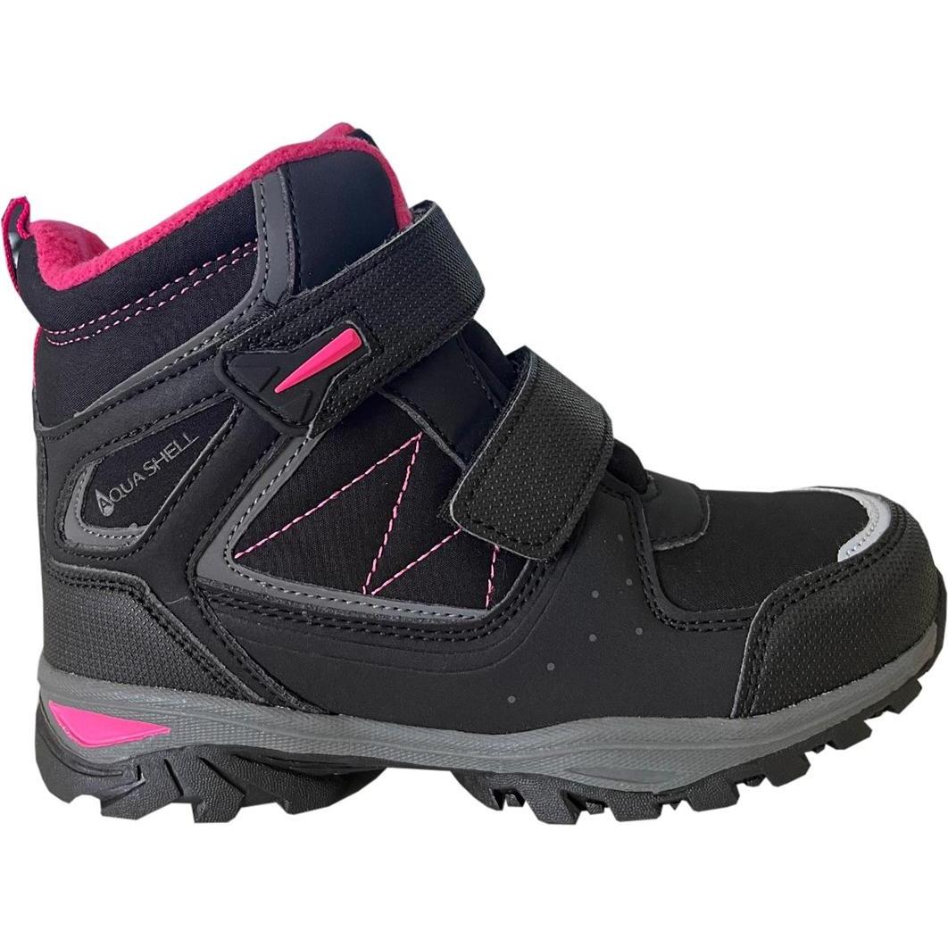 Lee Cooper, Jungen, Sneaker, Kinder Schuhe Schwarz-Pink LCJ-23-01-2061K 33, Schwarz, Pink, (33)