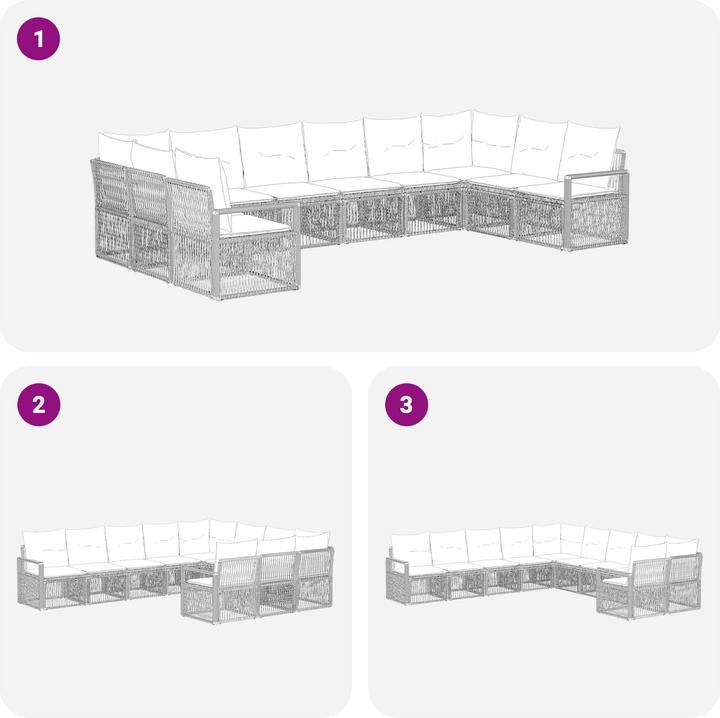Actual product image vidaXL Gartensofa-set