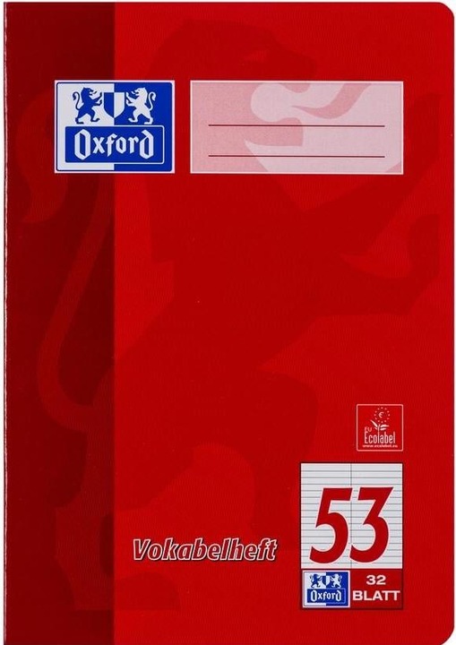 Produktbild Oxford Vokabelheft (A5, Liniert, Weicher Einband)