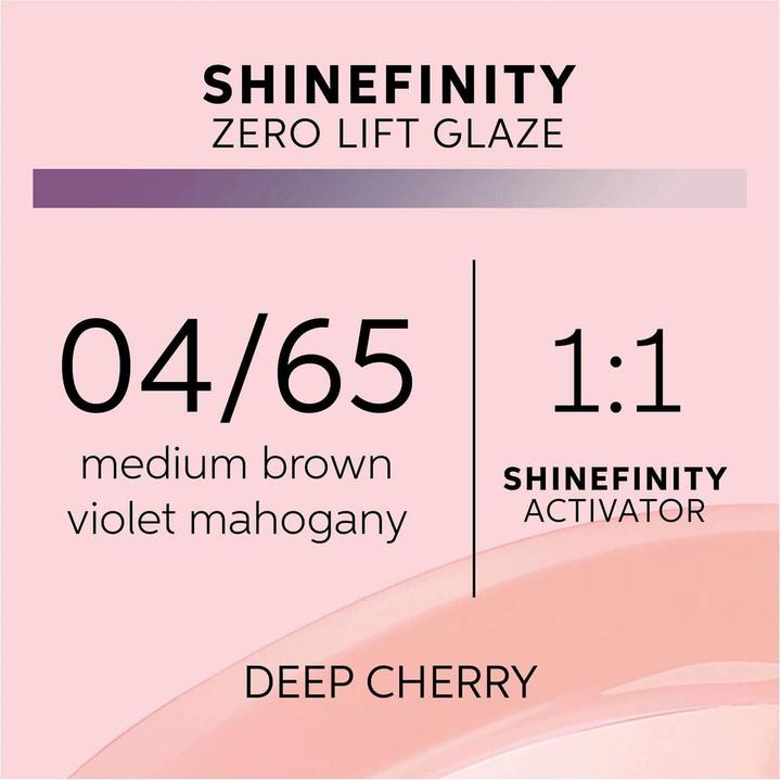 Actual product image Wella Shinefinity (04/65 - Deep Cherry)