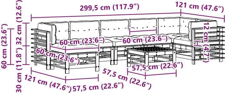 Produktbild vidaXL Gartenlounge