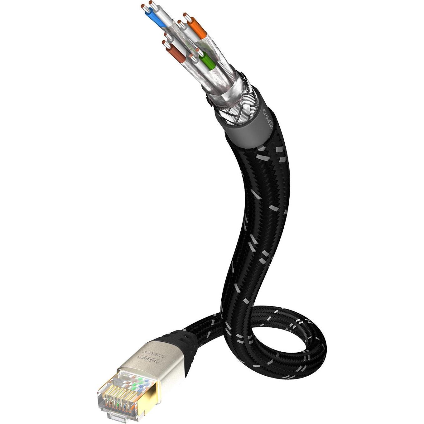 Inakustik Exzellenz Netzwerkkabel (SF/UTP, CAT6, 7.50 m), Netzwerkkabel