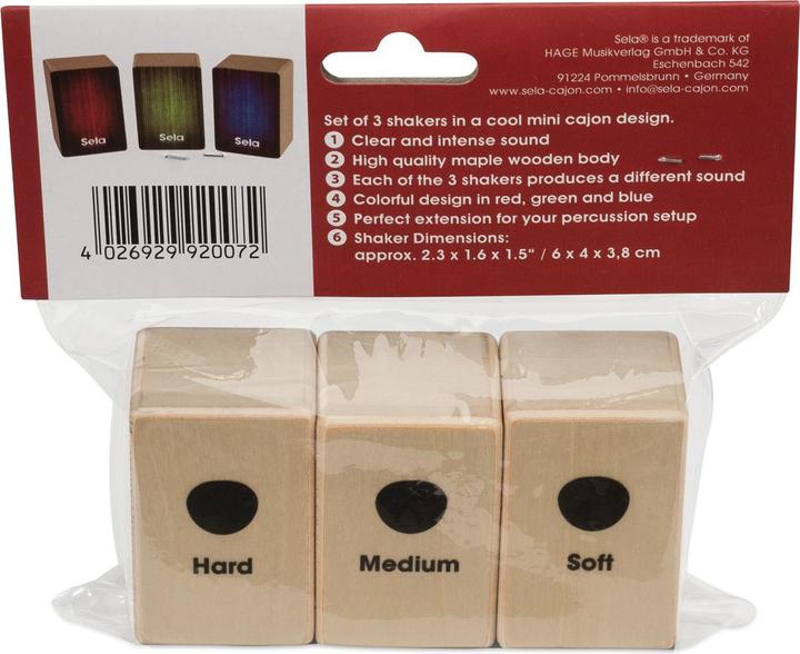 Produktbild Sela Mini Cajon Shaker Set