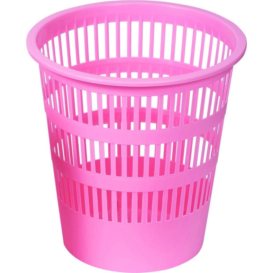 Donau Cestino Life, traforato, 12l, pastello, rosa, Pattumiera, Rosa