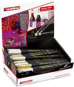 Produktbild Edding 1200 - METALLIC - Malfaserstifte (Mehrfarbig, 50x)