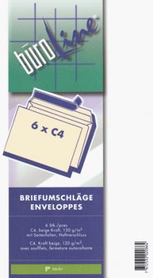 Immagine prodotto BüroLine Busta da lettera - pieghe laterali (C4, 6 x)