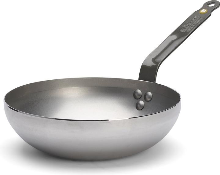 de Buyer Mineral B Element Wok (24 cm, Wok, Acier)