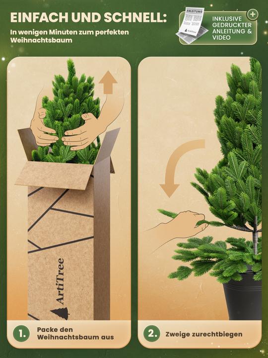 Produktbild Artitree Weihnachtsbaum 60 cm im Topf (60 cm)