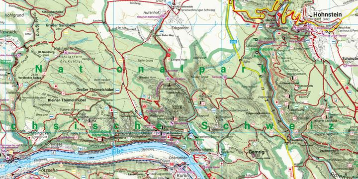 Produktbild Wanderkarte NP Sächsische Schweiz