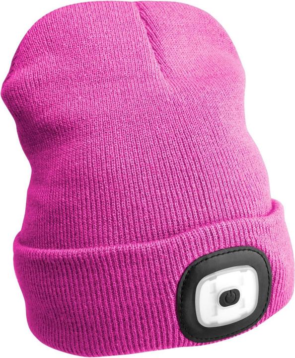 Produktbild Sixtol Cap mit Stirnlampe 180lm, wiederaufladbar, USB, Universalgrösse, Baumwolle/PE, rosa (180 lm)