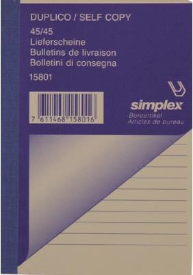 Produktbild Simplex DUPLICO - Lieferscheine (90x)