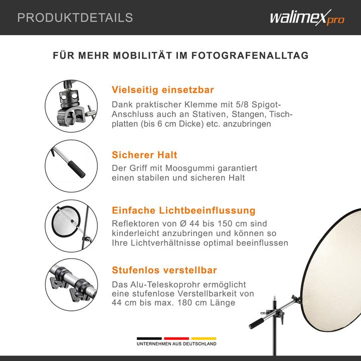 Actual product image Walimex Reflector holder with clamp (Mounting)
