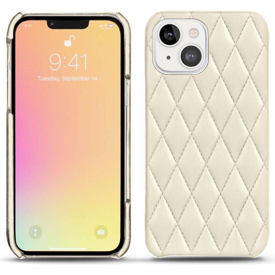 Noreve Lederschutzhülle (Apple iPhone 13 mini), Smartphone Hülle, Weiss