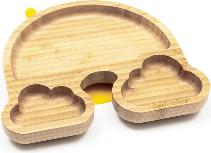 Produktbild Wild & Stone Baby Bambus Teller mit Saugnapf, gelb