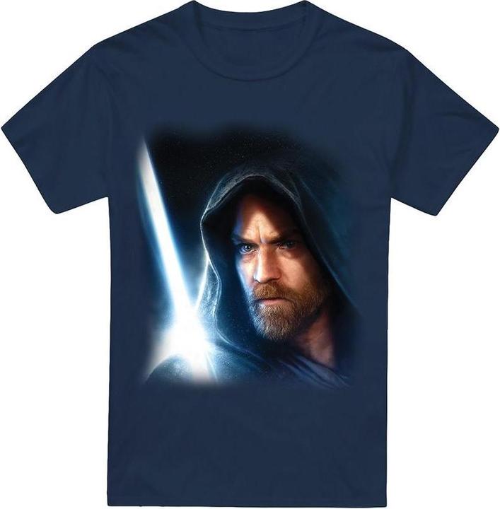 Actual product image Star Wars Mens Obi Wan Kenobi Poster T-Shirt (L)
