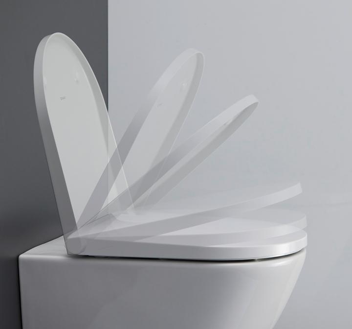 Actual product image Duravit Toilet seat D-NEO Scharn ES with soft-closing mechanism white