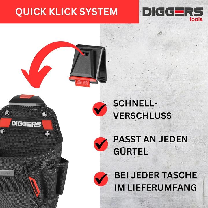 Actual product image Diggers Tools DIGGERS DK675 3-teiliges Quick Click Ersatzset (3 pieces)