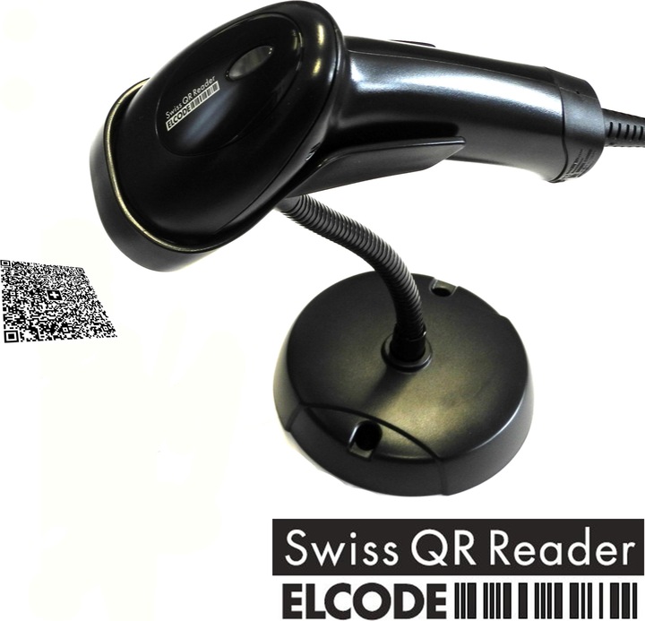 Image du produit Elcode Lecteur de QR suisse (Codes à barres 1D, Codes à barres 2D, Code QR)
