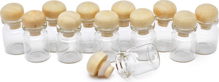 Produktbild VBS XXL Gläschen mit Holzverschluss (12 Stk., 0.01 l)