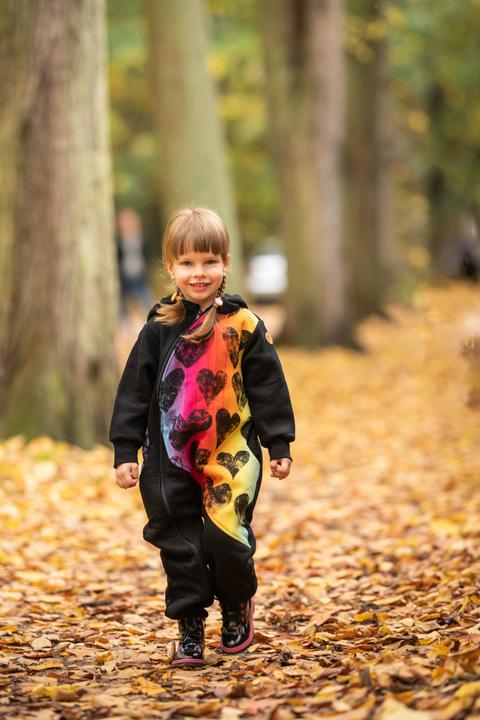 Produktbild Lennylamb Bear Romper - Lovka Rainbow (80)