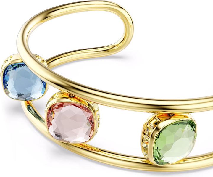 Produktbild Swarovski Chroma Armreif Kissenschliff Grün Gold (16.50 cm, Swarovski Metall)