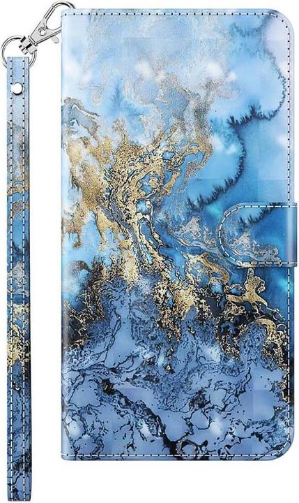 Actual product image Cover-Discount Xiaomi Poco C65 / Redmi 13C - Case Glitter Blue Marble (Xiaomi Poco C65, Xiaomi Redmi 13C 5G, Xiaomi Redmi Note 13 4G)