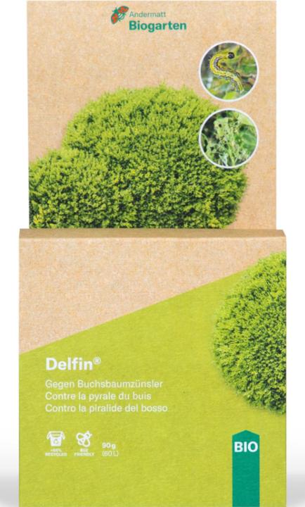 Produktbild Andermatt Biogarten Delfin (Spanner, Eulenraupen, Kohlschabe, Frostspanner, Prozessionsspinner, Buchsbaumzünsler, Weisslinge, Traubenwickler, Gespinstmotten)