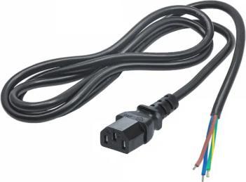 Produktbild Akyga Strom Anschlusskabel (1x offene Kabelenden - 1x Kaltgeräte-Buchse C13) 1.5 (1.50 m)