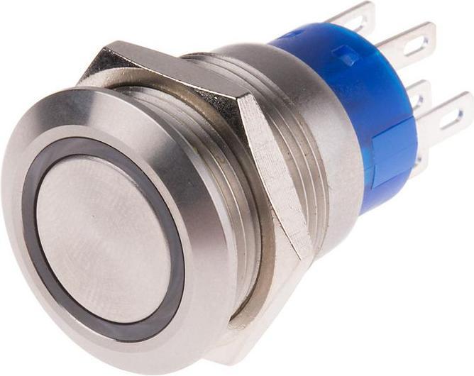 Actual product image RS PRO 19mm,stainless,DPDT,ltch,Bl,220V