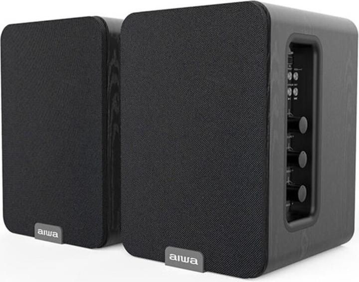 Actual product image Aiwa ASP-A200 Active Speaker Pair, black (1 pair, 25 W)