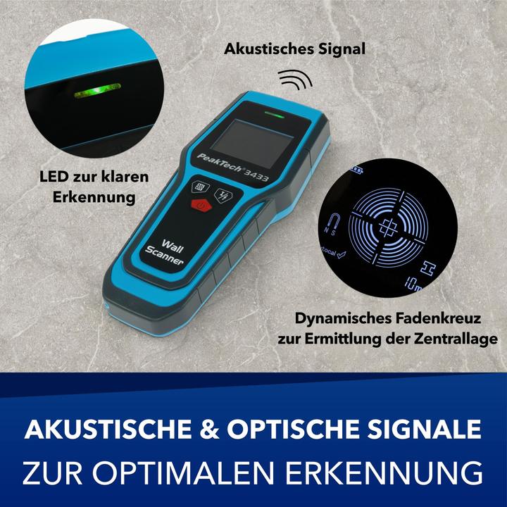 Immagine prodotto Peaktech P 3433 Scanner digitale da parete