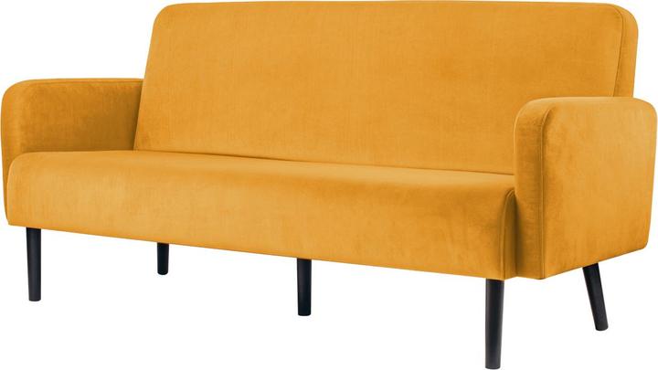 Produktbild Paperflow 3-Sitzer Sofa LISBOA safran schwarz Stoff (3-Sitzer)