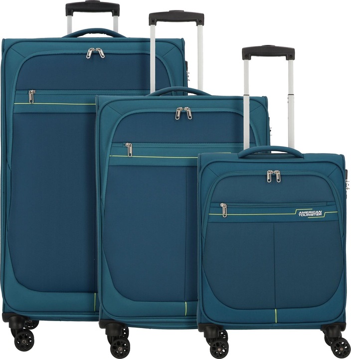Actual product image American Tourister Deep Dive 4 Rollen Kofferset 3-teilig mit Dehnfalte (217 l, XL (from 140l))