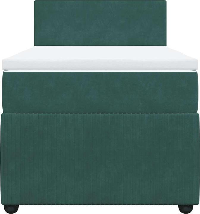 Produktbild vidaXL Bo x springbett mit Matratze 160 x 200 cm Samt (160 x 200 cm)