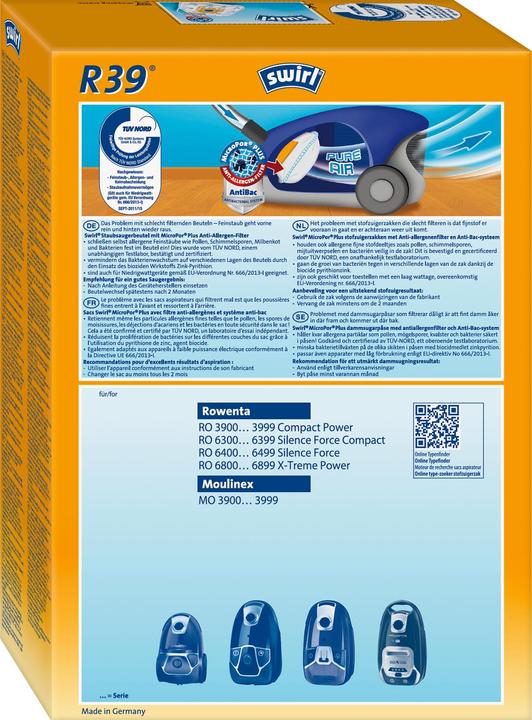 Actual product image Swirl R 39 MicroPor Plus Airspace (1 x)