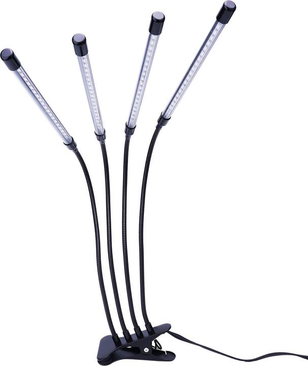 Actual product image Casativo LED-Pflanzenlampe, 4-armig mit 360°-Schwanenhälse, 3 Leuchtmodi, Dimmer & Timer (LED)