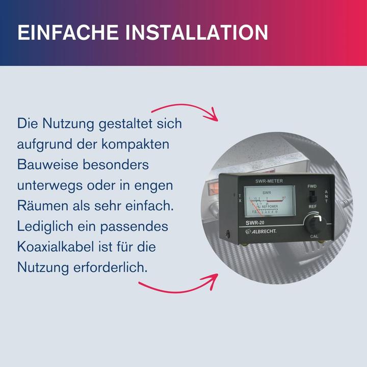 Produktbild Albrecht Messgerät SWR-20