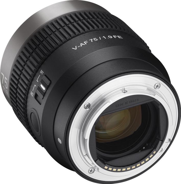 Actual product image Samyang V-AF 75mm T1.9, Sony E (Sony E, full size)