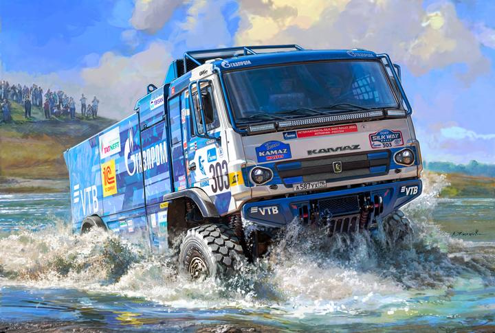 Actual product image Zvezda 1/72 Truck KAMAZ-43509 Kamaz-Master (12/23) *