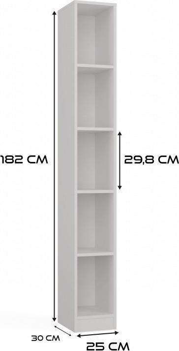 Produktbild Topeshop Regal (25 x 30 x 182 cm)