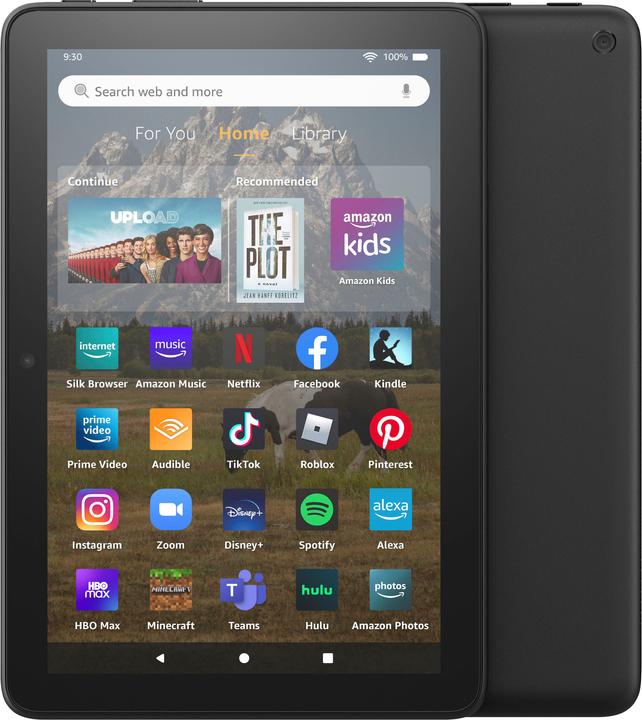 Actual product image Amazon Fire HD 8 Tablet (2022) WiFi 32GB with ads black B09BG4CM4W (8", 32 GB, Black)