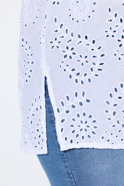 Produktbild Angel of Style Bluse, A-Linie, Lochstickerei, Langarm (52)