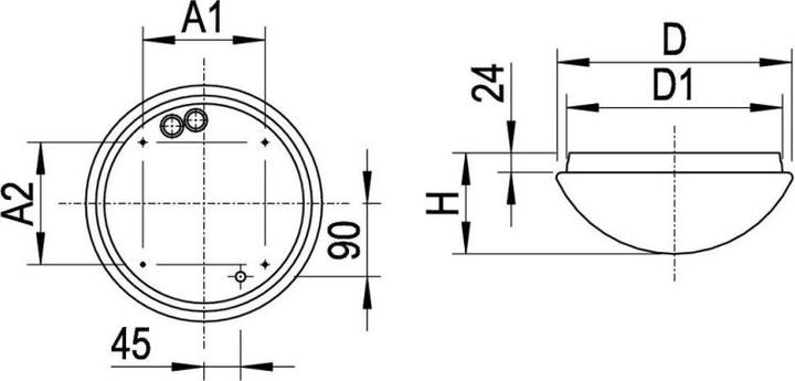 Actual product image Ridi LED diffuser luminaire (1310 lm)