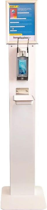 Produktbild Heroshygiene Desinfektionssäule mit manuellem Desinfektionsmittelspender